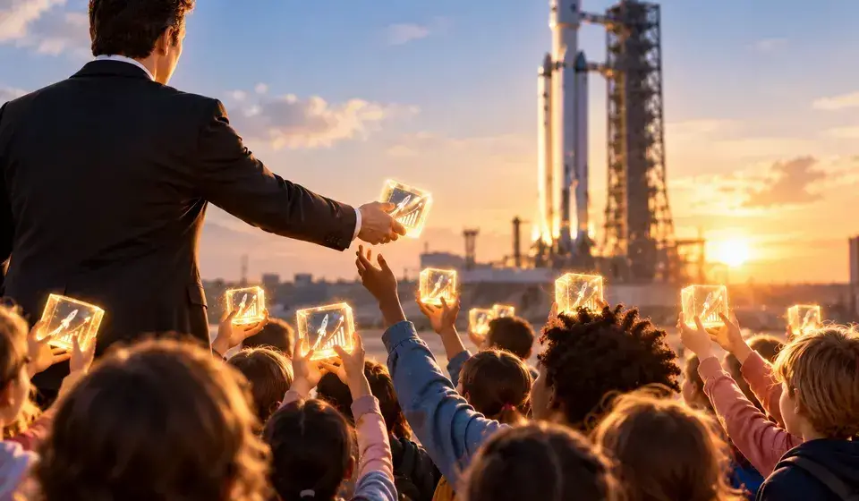 Илон Мъск обеща по една акция от SpaceX на всяко американско дете